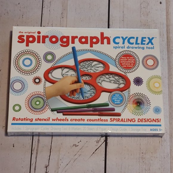 Spirograph Cyclex Spiral Drawing Tool With Rotating Stencil Tools Ages 5+ NEW - Picture 1 of 2